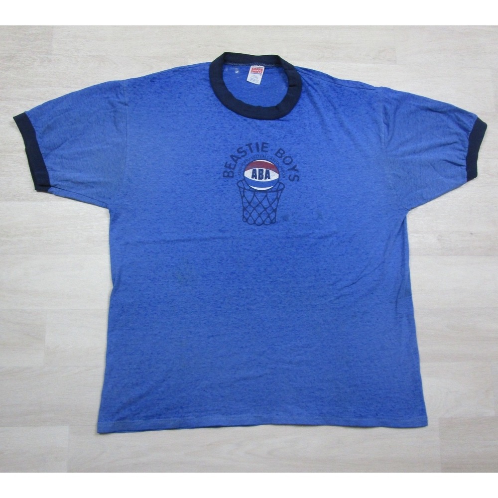 Vintage Original 1994 Beastie Boys ABA Basketball Ringer Tee (XL) Distressed